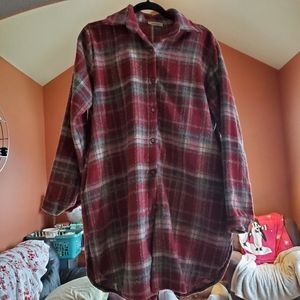 Adora Women's Plaid Shacket Size L